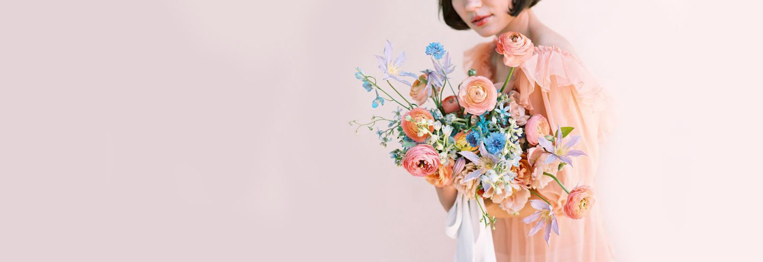 girl with flowers